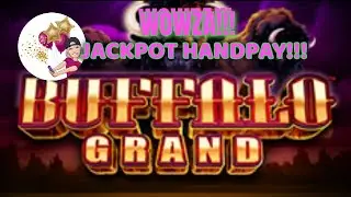 BUFFALO GRAND SLOT MACHINE...SUPER BONUS WHEEL X4 AND A JACKPOT HANDPAY!!!