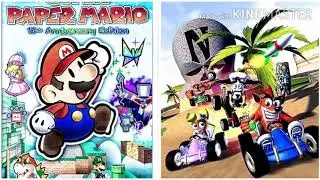 Super Paper Mario The Ultimate  VS Crash Tag Team Racing CRATERS OF URANUS LAST PLACE Sound CTTR