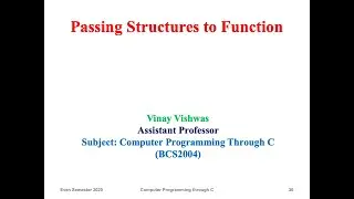 Passing Structures to Function