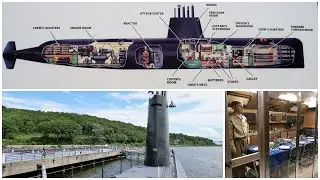Inside a Nuclear Submarine USS Nautilus at Submarine Force Museum (4K)