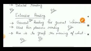 Reading Skills: Intensive & Extensive Reading //#ncweb //#beginnersguide