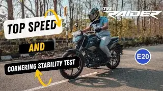 TVS Raider 125 Top Speed and Cornering Stability Test-Pushing the Limits!#tvs#tvsraider#tvsracing