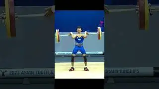 dhanush 🇮🇳49kg youth 2023 Asian weightlifting championship (c&j-105kg) #shorts #shortvideo