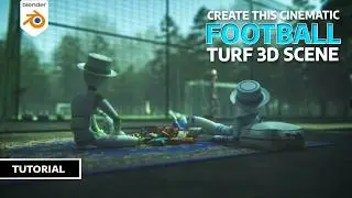 Complete a Cinematic Football Scene | Part 2 | Fog, Lighting, Cameras & Compositing | #soccer #ball
