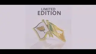 BJP Golden Shield | 18K Gold Plated Political Party Badge | Available on Amazon