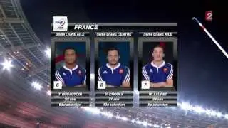 La composition des &eacute;quipes (France- Afrique du Sud) (HD)