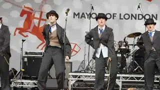 Short Clip Of The West End Kids Performing At The London St Georges Day ,Trafalgar Square.1/04/25