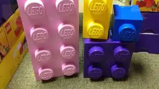 LEGO Large Storage Bricks 1,2,4,8 Stud Buildable brick containers