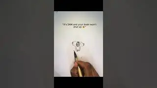&ldquo;3AM Brain Mode: Activated 😵&zwj;💫&rdquo;✏️ #shorts #viralshort #drawing