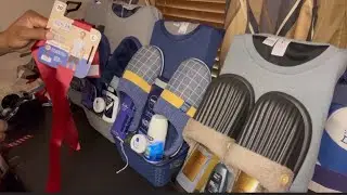 Men&rsquo;s DIY Pajama Set Gift Baskets #giftbasketideas #fathersday