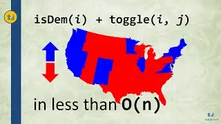 Toggling US Electoral Districts in O(log N) - Coding Interview Problem