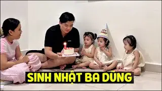 Ba b&eacute; sinh ba hớn hở c&ugrave;ng mẹ Yến Nhi tổ chức sinh nhật cho ba Dũng | BA N&Agrave;NG TI&Ecirc;N