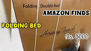 Amazon folding bed #unboxingshorts #trends #viral #foldingbed ​⁠#affordablebeds #hindi