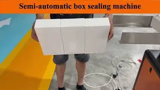 semi automatic box sealing machine #boxsealingmachine #cookiesmachine #packagingequipment