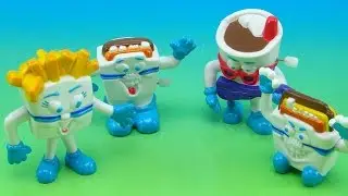 WHITE CASTLE DUDES FAST FOOD TOY REVIEW 1992 WIND-UP COLLECTION