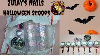 Zulay's Nails Halloween Scoops l Acrylic and Bling Scoops l @zulaysnails