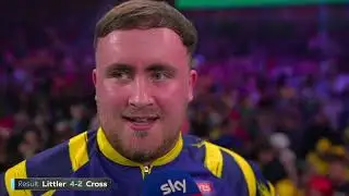 DISGRACEFUL LUKE LITTLER MELTDOWN AFTER BEATING ROB CROSS 2026 WORLD DARTS CHAMPIONSHIP