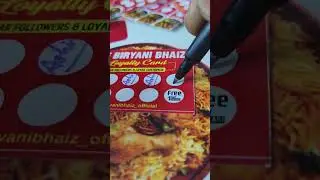 Layal कस्टमर for Loyalty Card #restaurant #thebiryanibhaiz #biryani #short