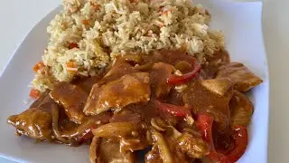 Рецепт курицы чили с жареным рисом. Простой и вкусный рецепт китайской курицы.