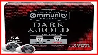 Great product -  Community Coffee Dark & Bold Variety 54 Count Coffee Pods, Extra Dark Roast Compati