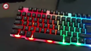 Wolf Gaming RGB Keyboard and Mouse Set Review Colorful Lighting Quality and PC Test