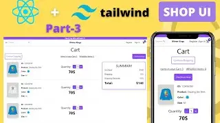 Part #3 | ECommerce App Design | Source Code | Web Shopping Cart | React, Tailwindcss, Material ui