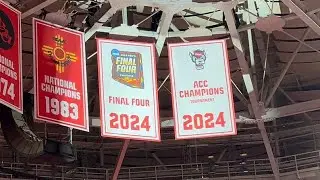 NC State basketball 2024 ACC Championship and Final Four banner reveal