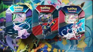 New Umbreon/Espeon/Sylveon Promos! - Pok&eacute;mon TCG: V Heroes Tin Opening (All 3 Tins!)
