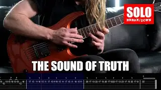 THE SOUND OF TRUTH - Solo Breakdown (As I Lay Dying) On-Screen Tabs, Slowed Down, Explanation