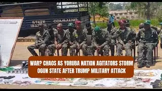 BREAKING: War? Chaos as Yoruba Nation Agitators Storm Ogun State After Trump Military Attack