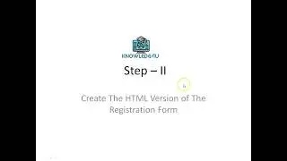 Building an User Registration System using PHP and MySQL - HTML version of Registration Form