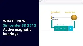 WHAT'S NEW Simcenter 3D 2512 | Active magnetic bearings #WhatsNewSimcenter
