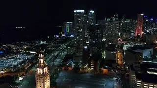 Miami Skyline American Airlines Arena
