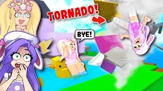 She SABOTAGED ME In NATURAL DISASTER SURVIVAL With IAMSANNA! (Roblox)