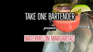 Frozen Watermelon Margaritas
