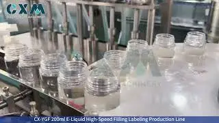 High Speed 200ml E-Liquid Filling & Labeling Machine | Vape Juice Production Line