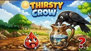 The Thirsty Crow 🐦 | Smart Moral Story for Kids | 3D Animated Story | MAR EduKids