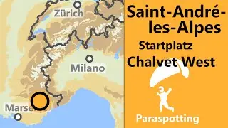 Startplatz Chalvet West Saint-André-les-Alpes Haute-Provence Südfrankreich | Paraspotting