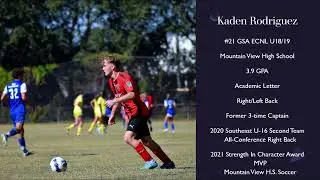 Soccer/Football player portfolio or recruiting video