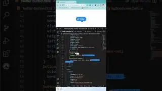 Twitter Button using HTML CSS #programming #frontend #short