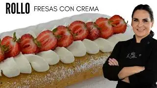 ¡No creerás lo fácil que es hacer un Rollo de Fresas con Crema!