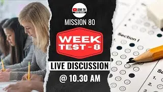 Week Test - 8 | Live Discussion | TNPSC Group 2A Mains | Mission 80