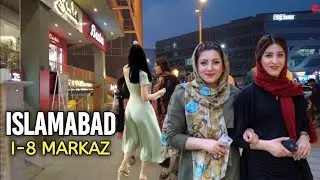 🇵🇰 Islamabad 4K Night Walk | I-8 Markaz Walking Tour Through Lights, Caf&eacute;s & City Vibes of Pakistan