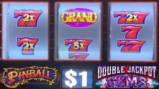 I LOVE THIS GRAND AVENUE SLOT! We got the Pinball Bonus + Double Jackpot Gems slot play!