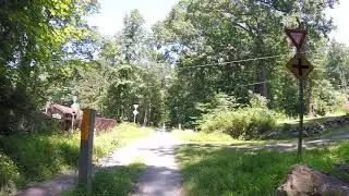 GP013525 Approaching Califon NJ Rail Trail Columbia Trail to Rambos Country Store July 2019