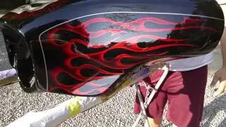Airbrush harley fairing