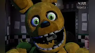 SPRINGBONNIE IS TRYING TO KILL ME(fnaf the begginings night 1+2)