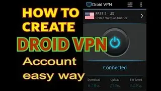 How to create droidvpn account