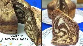 Marble Sponge Cake Recipe 😋 చాక్లెట్ ఫ్లేవర్ తో మార్బల్ కేక్ ఇలా చేస్తే అదిరిపోతోంది | Zebra Cake 🤤
