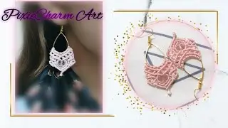 Micro macrame Earrings Tutorial | Anting-anting